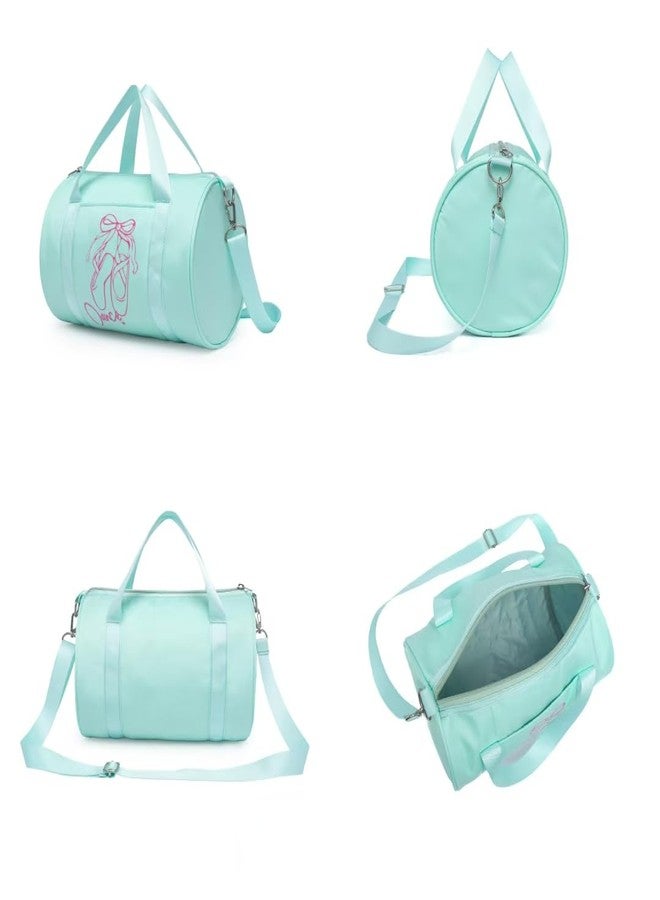 NOVELPAK Girls Dance Tutu Bag,Kids Ballet Duffle Bag, age 2-6 (Patina Green) - Image 3